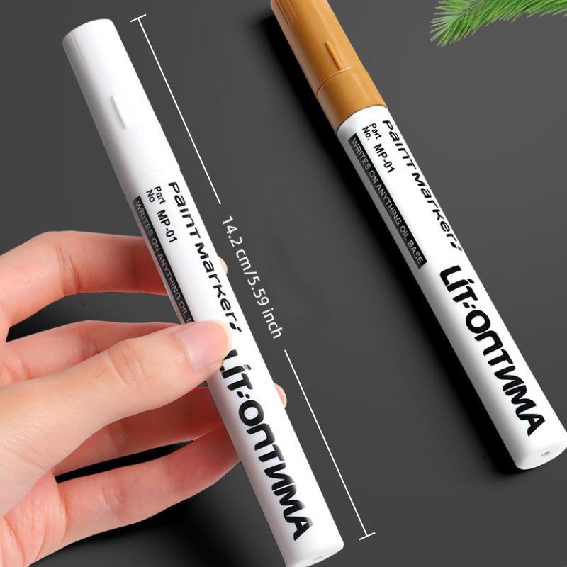 Tombstone Marker Pen Inscription Restoration Pen Oil Based Quick Dry Weatherproof Touch Up Paint Pen For Granite & Marble