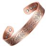 Retro Red Copper Flying Eagle Magnetic Men's Bangle Bracelet