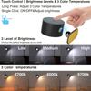 360° Magnetic Wall Lights Rotate LED Sconces USB Rechargeable Dimmable Touch Control Cordless Wall Mounted Reading Lamp