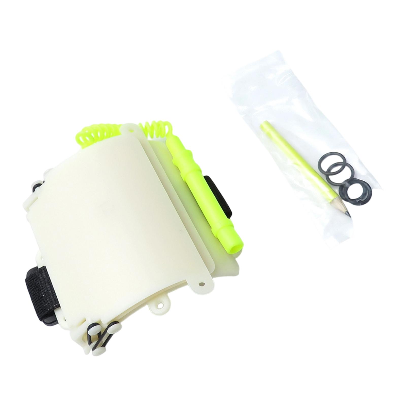 

Dives Writing Slates Board Underwater Adjustable Write Slates with Pencil Dives Accessory for Saltwater Environment