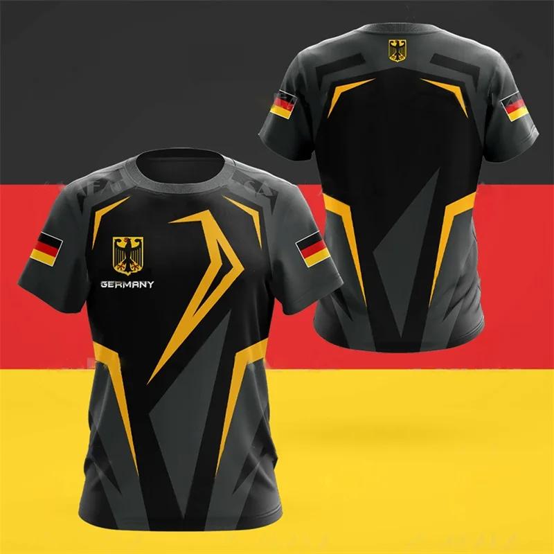 German Germany Flag National Eagle 3D Print Unisex Men Women MMA Kick Boxing Muay Thai T Shirt Quick Dry Short Sleeve Streetwear Retro Vintage Top Tee