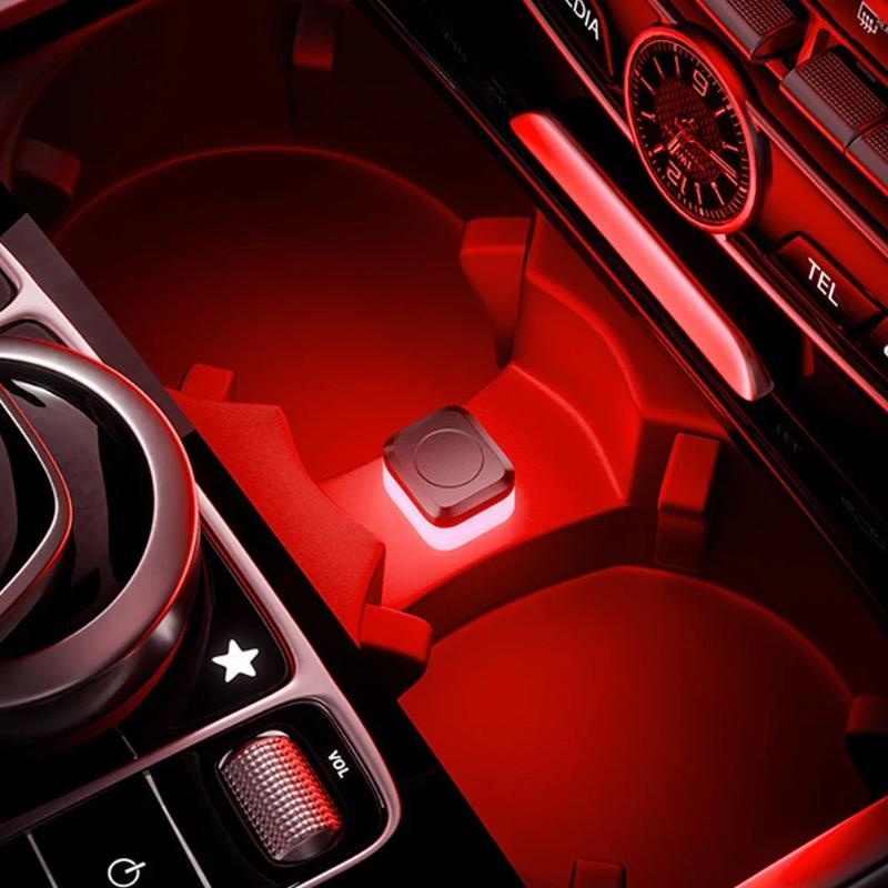 1Pc New Universal USB Car Interior Ambient Atmosphere Light LED Signal Lights Auto Reading Lamp Decorations Car Interior Accessories
