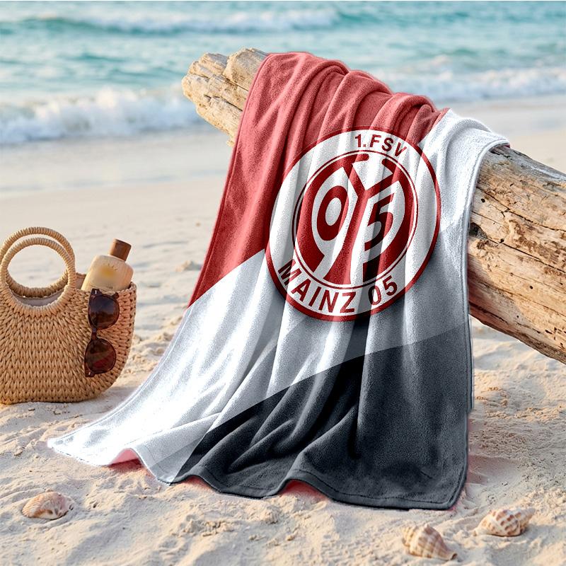 Mainz FC Druck Mikrofaser Strandtuch Schnelltrocknend Saugfähig Großes Handtuch Für Strand Schwimmen Reisen