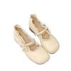 Lolita Japanese jk cute bow round head small leather shoes autumn new with skirt Mary Jane shoes