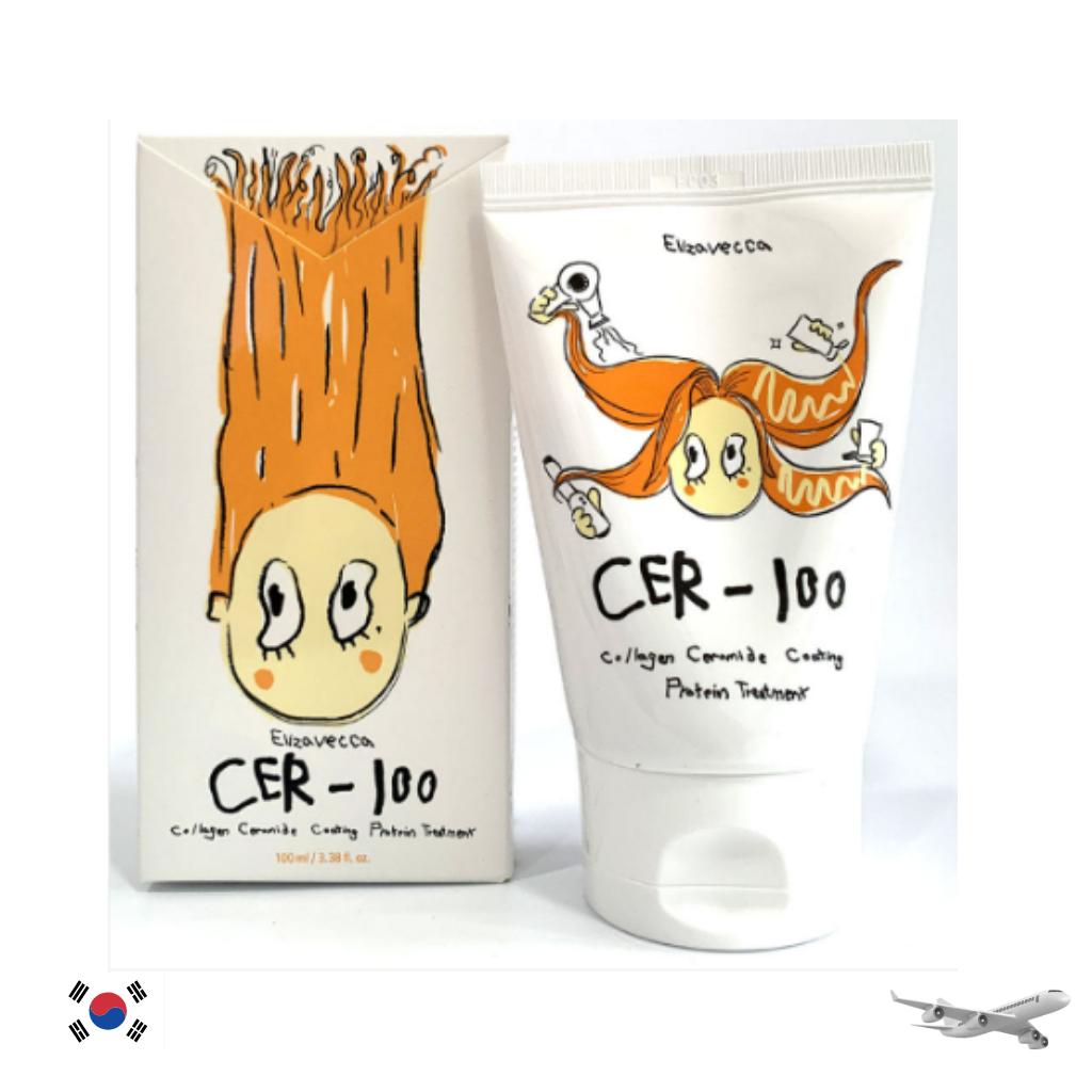 

Elizavecca CER-100 Колагенове Керамідне Покриття Білкова Лікувальна Маска для Волосся (100 мл) – Глибоке відновлення для сухого та пошкодженого волосся