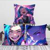 J-Jinx Animated Game Character Pillow Case Square Pillow Bedroom Sofa Leisure Comfort Cushion Car Living Room Home Decoration