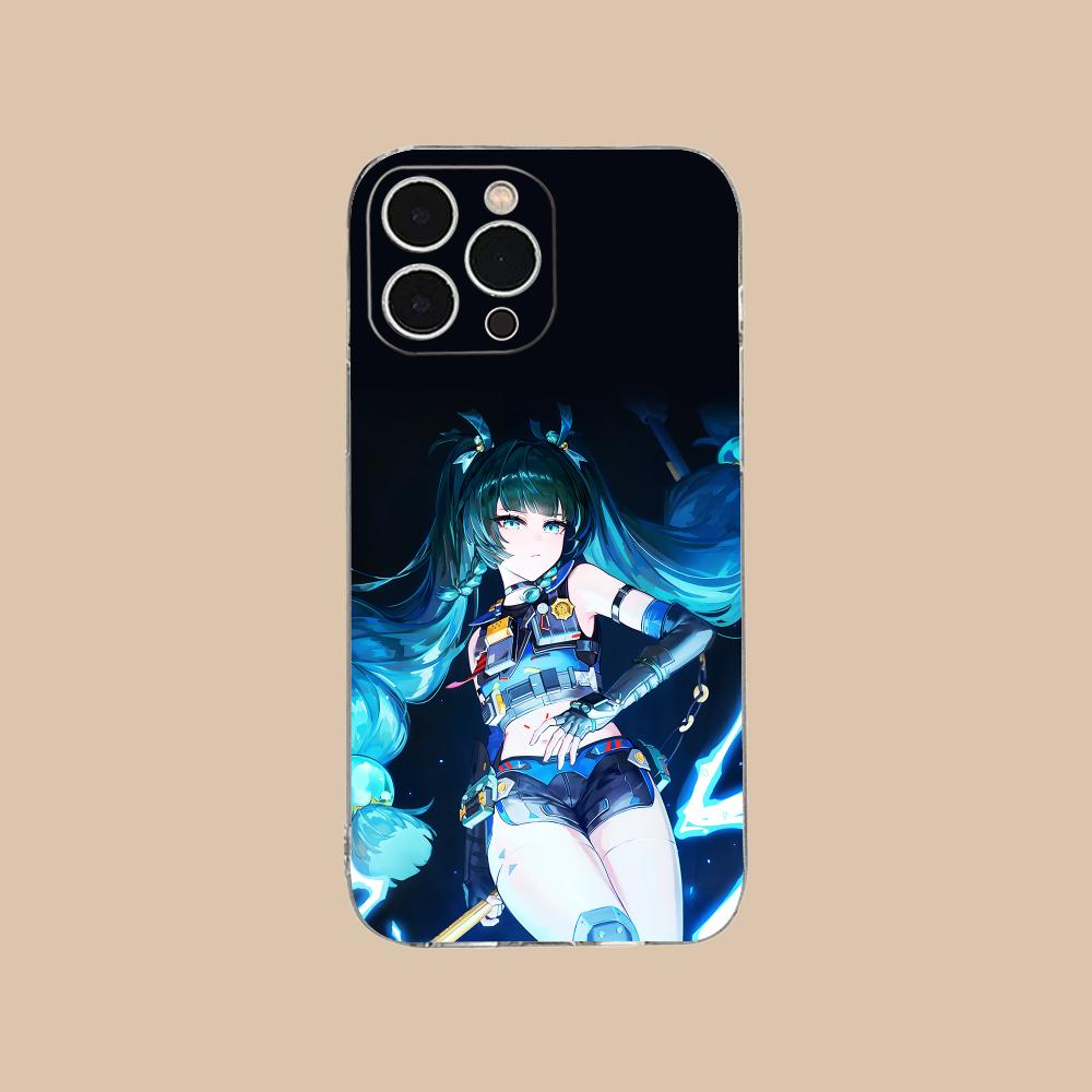 

Zenless Zone Zero QingYi Phone Case for iPhone 17 16 15 14 13 12 11 X XR XS Air Pro Max Plus Mini Clear Colorful Cover Luxury iPhone 15 Pro Max