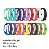 Uhrenarmband Wasserdicht Atmungsaktiv Integriertes Weiches Silikon Einteiliges Armband für Xiaomi Mi Band NFC 5/6/7