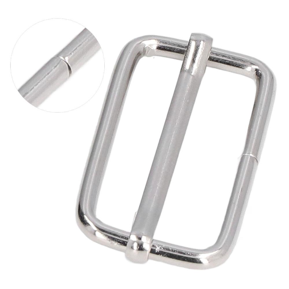 50pcs Silver Tri-Glide Buckle Rectangle Shape Adjustable Strap Buckle  For Fasteners