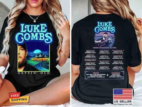2026 Luke Combs My Kinda Saturday Night Tour T-shirt XXXXL