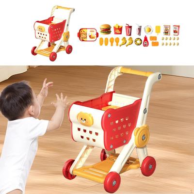 Kids Shopping Cart Set Role Playing Games Mini Valentines Gifts Desktop Storage