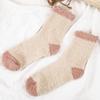 5Pairs Thickened Coral Fleece Socks Patchwork Warm Boat Socks Women  For Female Men