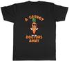 A Carrot a Day Keeps the Doctor Away Funny Mens T-Shirt Tee Gift Top