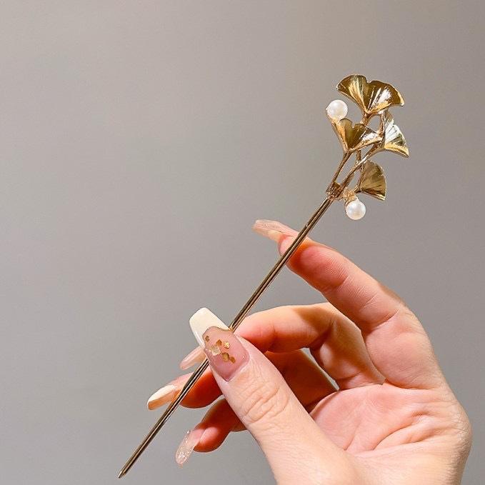 Retro Chinese Style Tassel Hair Clip For Women Hair Stick Pins Flower Handmade Hairpins Charm Jewelry Accessories Hair Ornaments