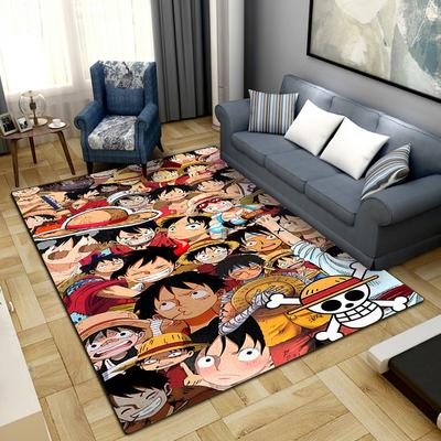 One Piece Anime Puzzle Print Rug Living Room Home Fashion Decoration Office Desk Chair Carpet LXR172