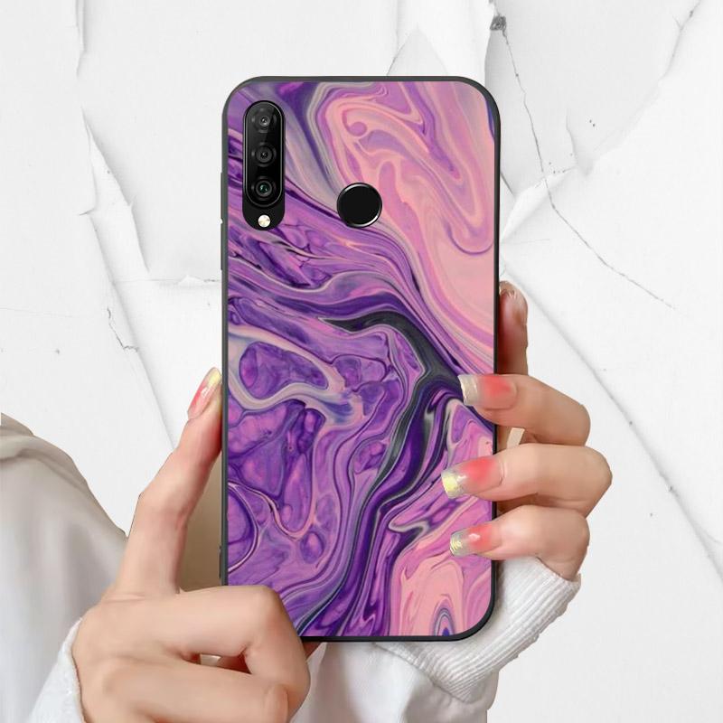 Phone Cover For Huawei P30 Lite Silicone Case MAR-LX1A Fashion Painted Shockproof Soft Fundas For Huawei Nova 4e Coque P30Lite