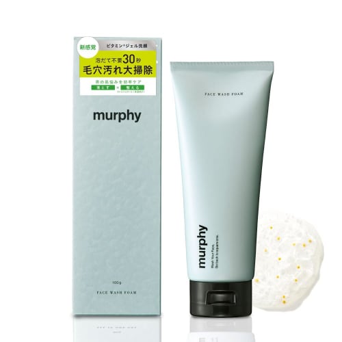 

murphy | Vitamin Scrub Gel Face Wash Men s Face Wash Foam Pores Sebum Blackheads Acne Rough Skin Care Additive-Free 100g