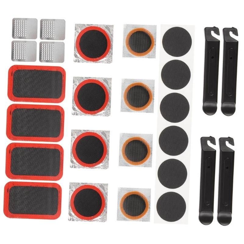 Essential Emergency Tire Repair Kit for Outdoor 26Pc Portable Bike Patch Kit Plastic Tire Repair Patches For Cycling Maintenance