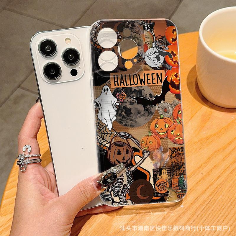 Pumpkin Bat for Apple 15Promax phone case iPhone14/13/12/11 Pro niche xs tide 16