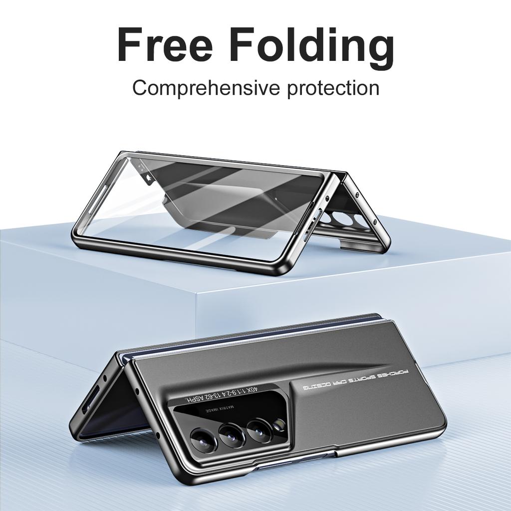 Screen Glass Protector Film Folding Case for Samsung Galaxy Z Fold 4 5G Fold4 Fold5 Fold 5 Full Body Protection Accessories Bag