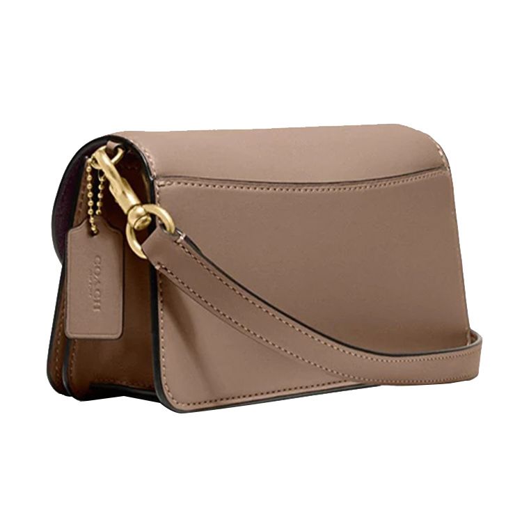 Coach Beat 21 Vintage Flap Chain Bag Women Handbags Dark-Milk-Tea 4763-B4TP
