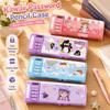 Large Capacity Pencil Case Password Lock Stationery Organizer Durable Pen Box  Kids
