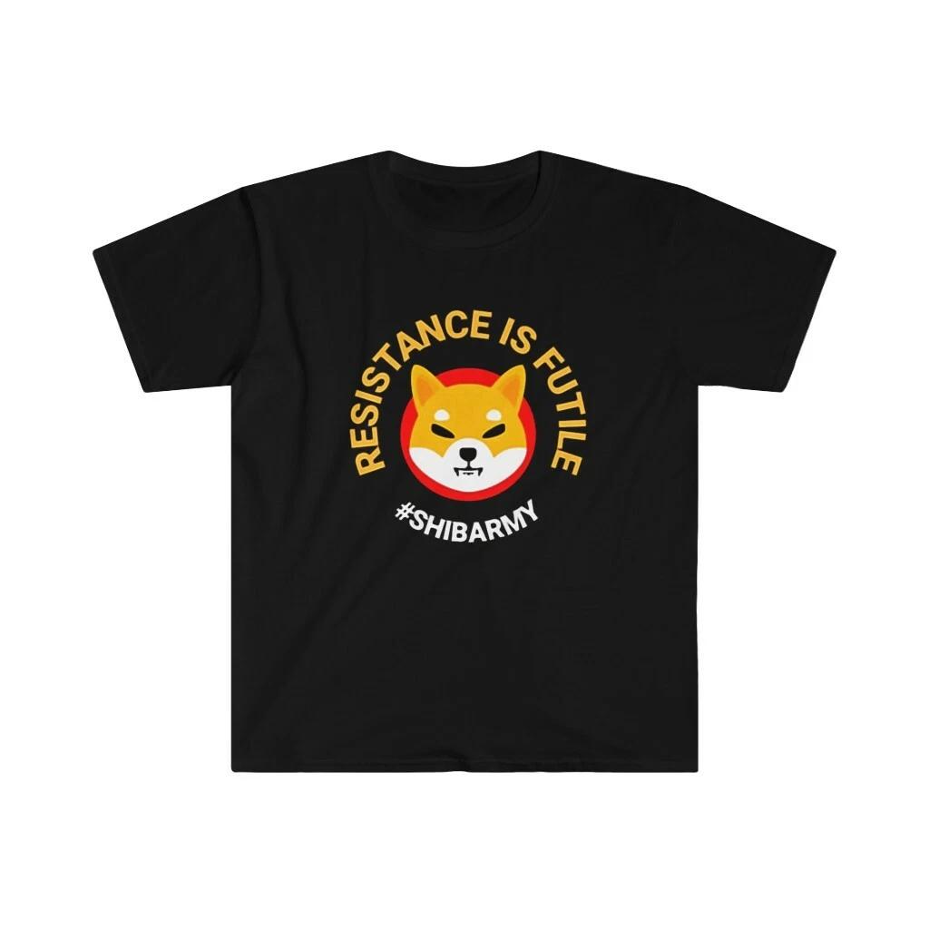 Shiba Inu Army Resistance Is Futile Shib Coin Trading Crypto Hodl T-Shirt M