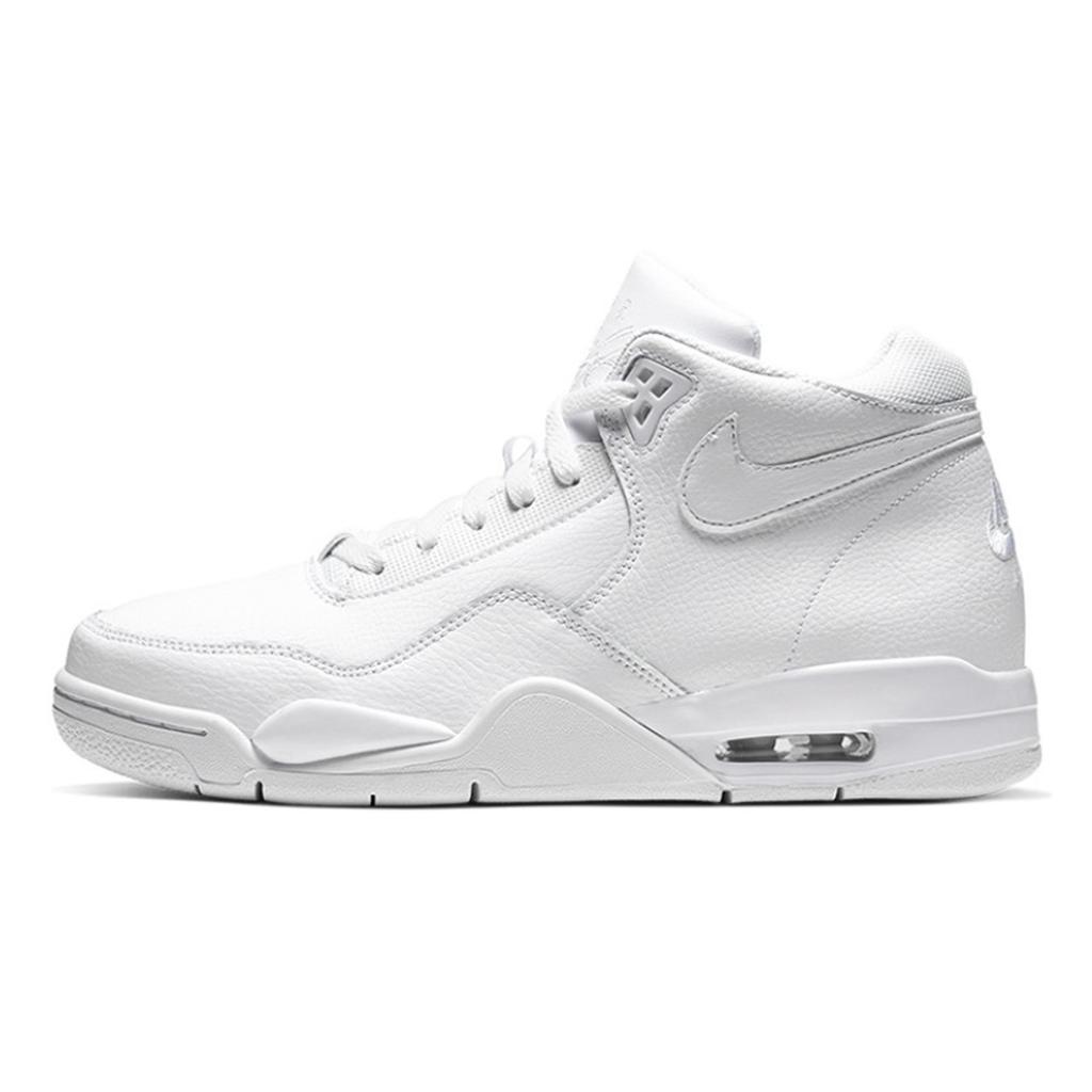 Nike Flight Legacy Plain Cloud Pattern Abrasion Resistant Slip Resistant Mid Top Vintage Basketball Shoes Unisex BQ4212-101(Team1856-)