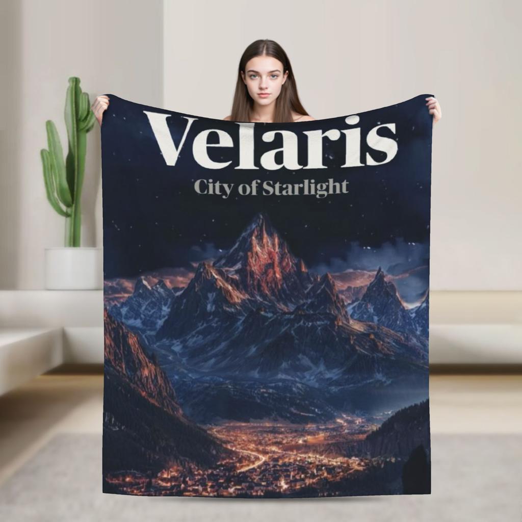 Soft Blanket Travel Office Velaris City of Starlight  Bedding Throws  Flannel Bedspread For Living Room Funny Sofa Bed Cover