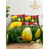 Green Plants Queen Sheet Set Girl, Lady's Room Leaf Bedding Set Bed Sheets And Pillowcases Bedding Flat Sheet Bed Sheet Set