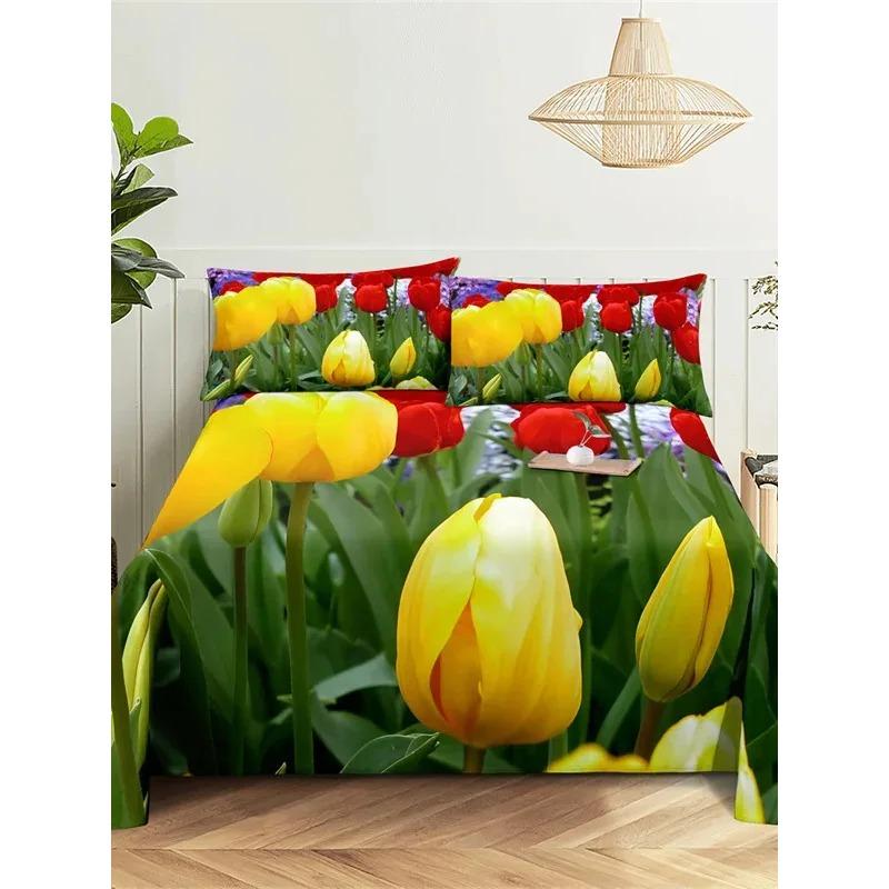 Green Plants Queen Sheet Set Girl, Lady's Room Leaf Bedding Set Bed Sheets And Pillowcases Bedding Flat Sheet Bed Sheet Set
