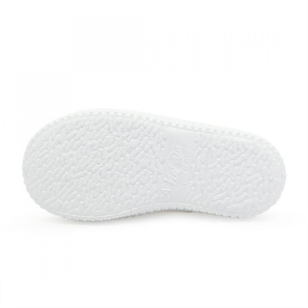 Victoria Shoes Kids Inglesa Washed Cotton Sneakers White 106627 Blanco