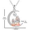 Yun Jin Elegant Crescent Moon Personalized Necklace - Simple Mother's Day Gift for Women