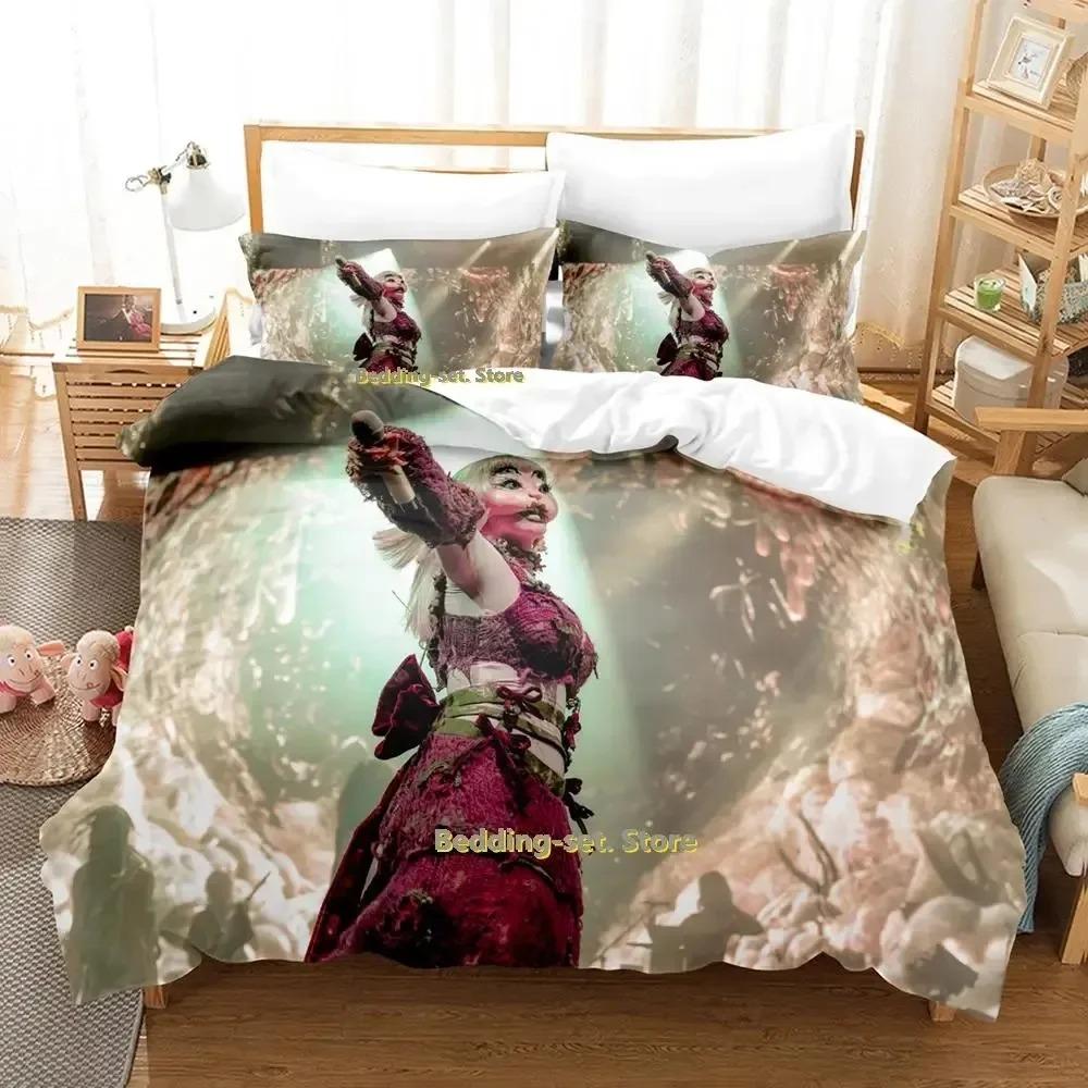 New Hip Hop Melanie Martinez Portals Bedding Set Cartoon Anime Three-piece Set Adult Kid Bedroom Duvetcover Sets 3D Kawaii Girls