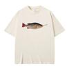 Oversized Pink Short-Sleeve T-Shirt Featuring Smoking Bass Absurd Meme Graphic Print
