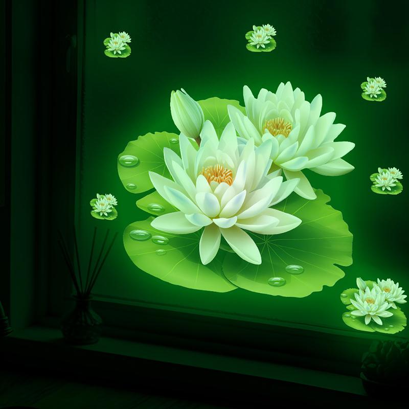Noctilucous Wall Sticker Bathroom Toilet Decor Living Room Cabinet Refrigerator Home Decoration Decals Stickers