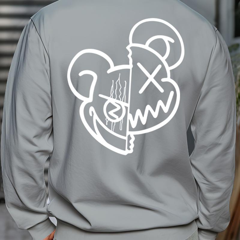 

All-Day Comfort & Breathable, Men s Crew Neck Sweatshirt XXL чёрный