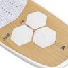 iBoard Surfboard Anti-Slip Traction Pads, 10-Piece Set - 6 Corner Non-Slip Deck Mat Pads - for All Types of Surfboards - White