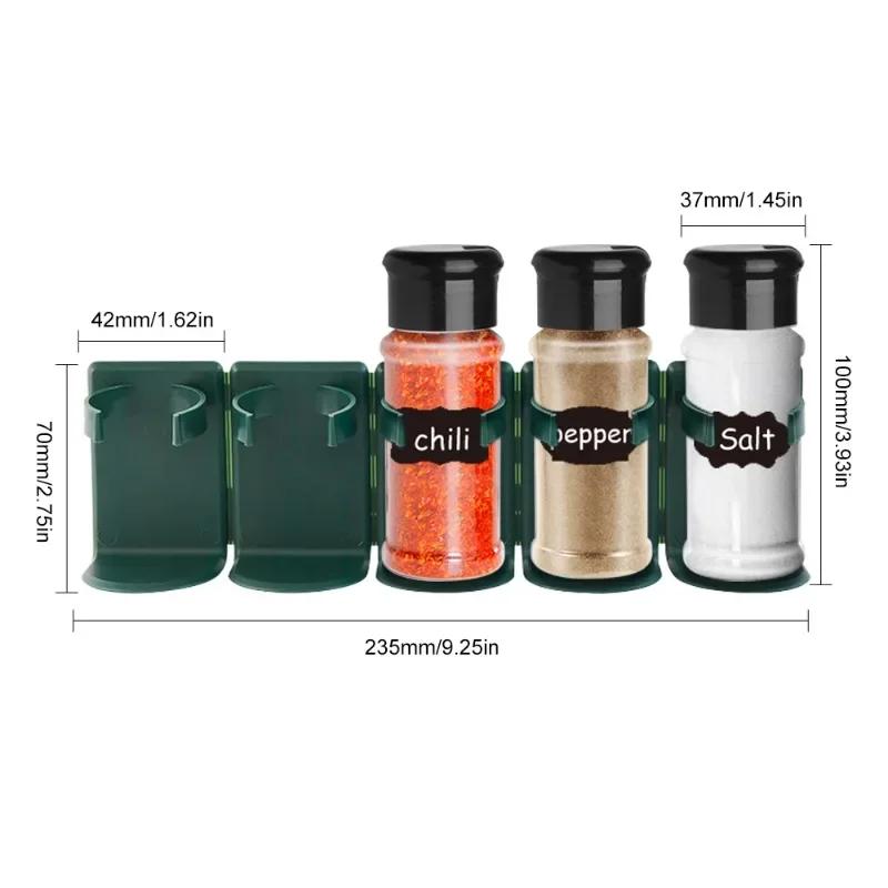 2024 New 1PCS Kitchen Wall Mount Spice Storage Rack Cupboard Door Seasoning Bottle Storage Rack Home Storage Tools Kitchen