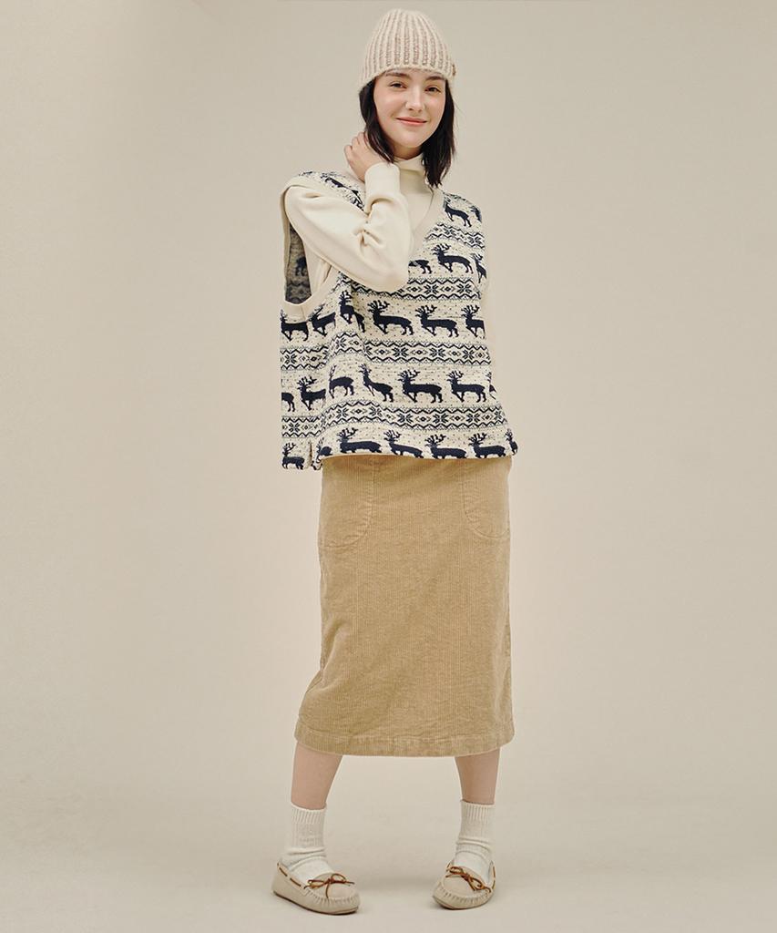 Chikita Bandless Skirt (Corduroy) Beige 234402Sbe