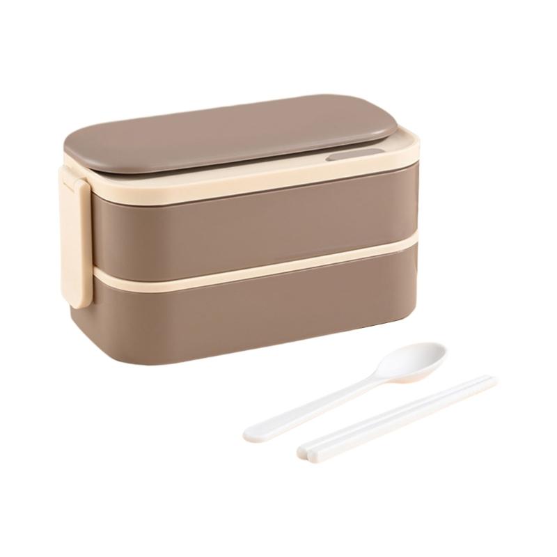 Bento Boxes Double Layer Student Food Storage Container Keep Warm Sealing Boxes 304 Stainless Steel Lunch Box for Office
