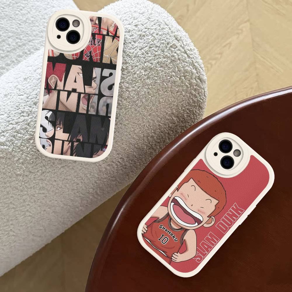 Lovely Anime S-Slam D-Dunk Phone Cover For IPhone 11 12 13 14 15 16 Pro Max Mini Plus Soft Leather Case
