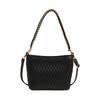 Monochromatic pleated women's bags simple versatile shoulder bags PU leather women's square crossbody bags with shoulder strap  new