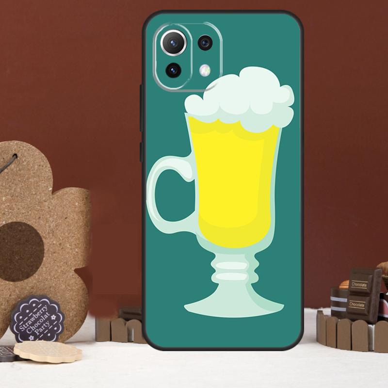 Beer Mug Beer Bubbles Case For Xiaomi 14 15 Ultra 15T 14T 13T 17 Pro Max POCO X7 Pro X5 X6 F5 F6 F7 F8 Ultra Cover