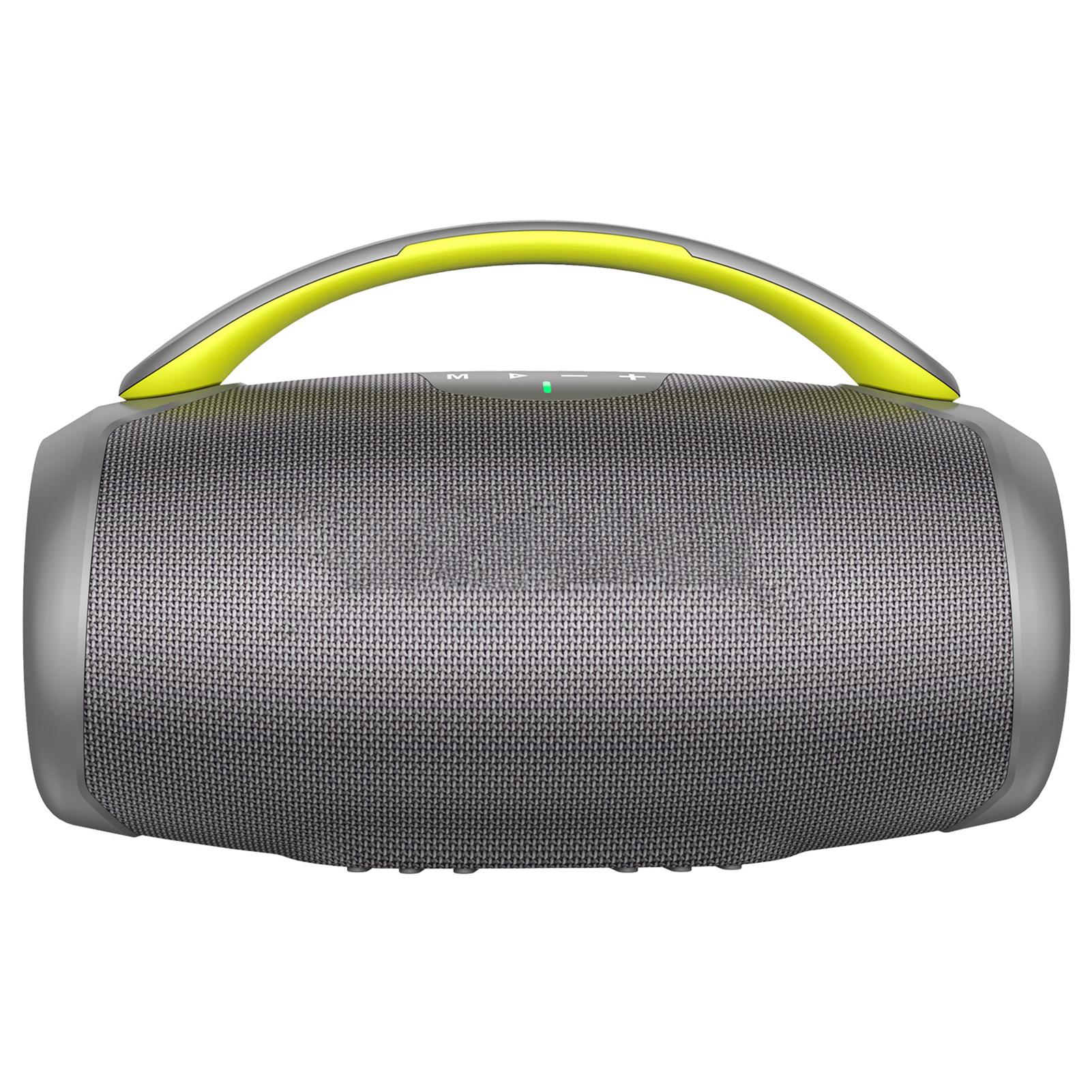 

Портативная колонка 50 Вт с RGB-подсветкой, водонепроницаемая уличная колонка IPX6, перезаряжаемая звуковая колонка 6000 мАч, AUX TF grey