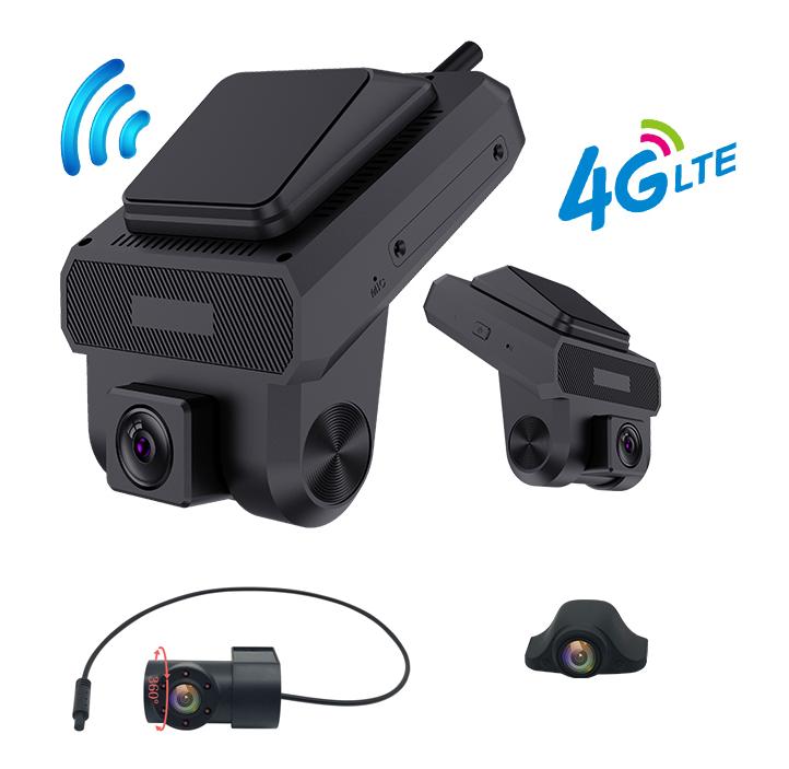 HD 4G Sim Car Dashcam 1080P Mini Smart Dual Lens DVR with GPS and WiFi IPS Screen Video Recorder and Rear Lenses