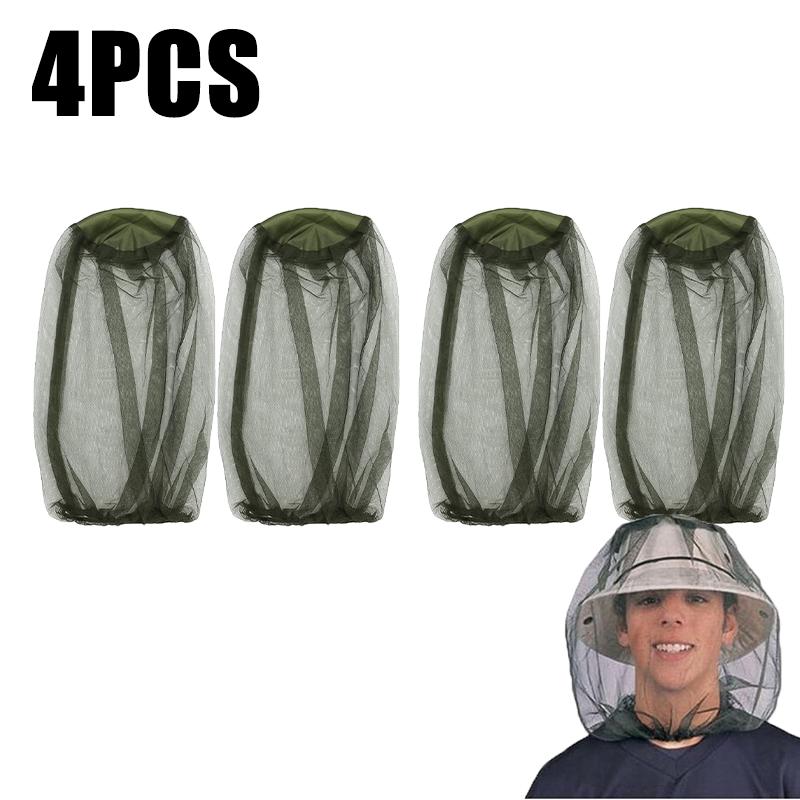 Fishing Anti Mosquito Insect Hat Bug Mesh Head Net Face Protector Camping Sunshade Hats Outdoor Travel Camping Breathable