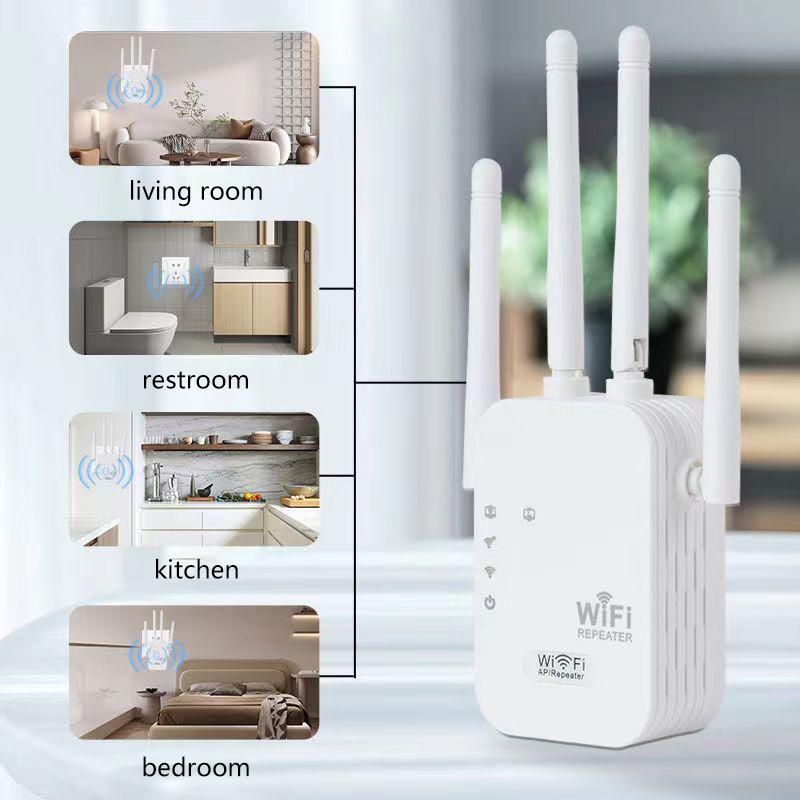 1Pc Wifi Router Long Range Signal Booster Router 300Mbps Wireless Repeater 2.4G Wifi Signal Extender Amplifier