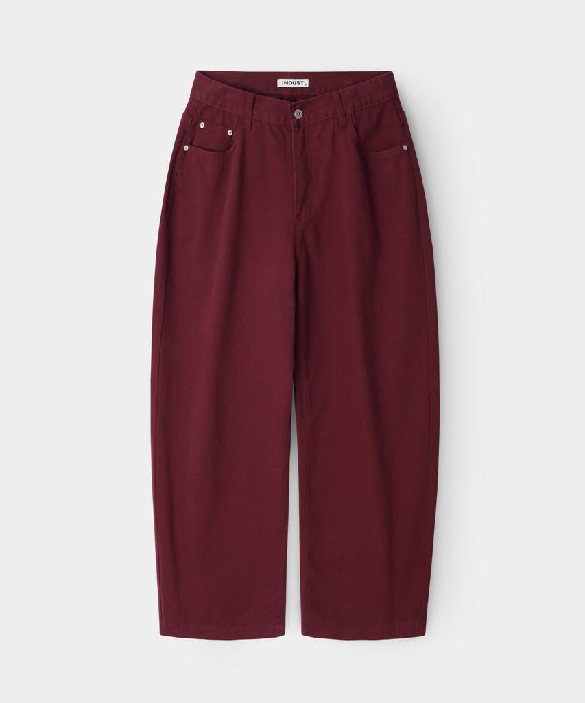 INDUST Barrel Fit Curved Wide Pants_Charcoal