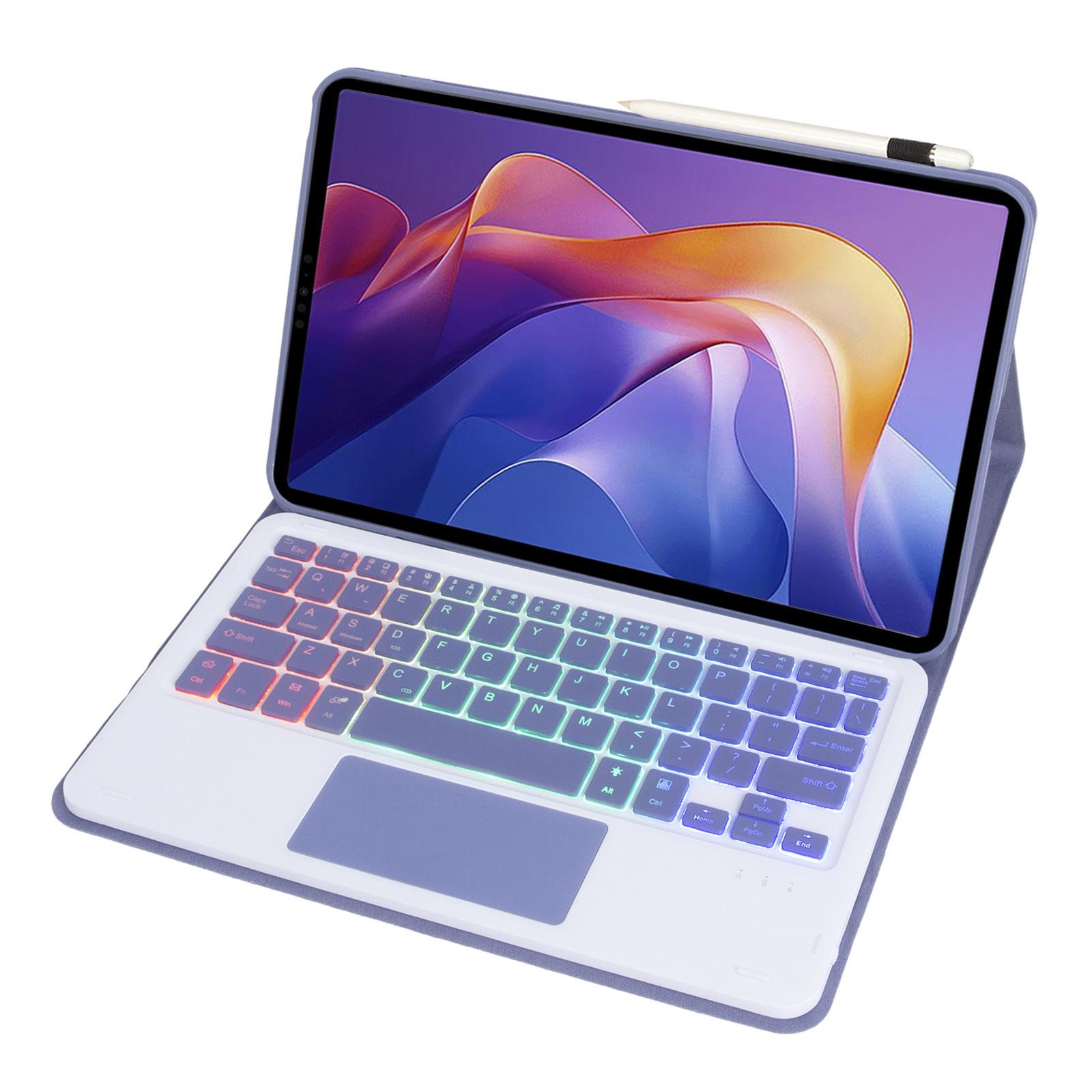 

A0N15-AS For Xiaomi Redmi Pad 2 Detachable Leather Case Bluetooth-Compatible Keyboard with Touchpad and Backlit Black